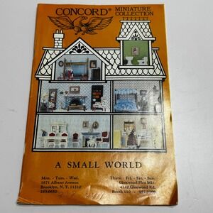Vtg 1978 Dealer Concord Miniature Collection Catalog A Small World Dollhouse Toy